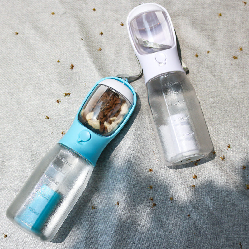 Portable Cat Dog Water Bottle Food Feeder Drinker Poop Dispenser 3 In 1 Leak-proof Multifunctional Dog Water Bottle Pet Products - Health and Wellness Innovations