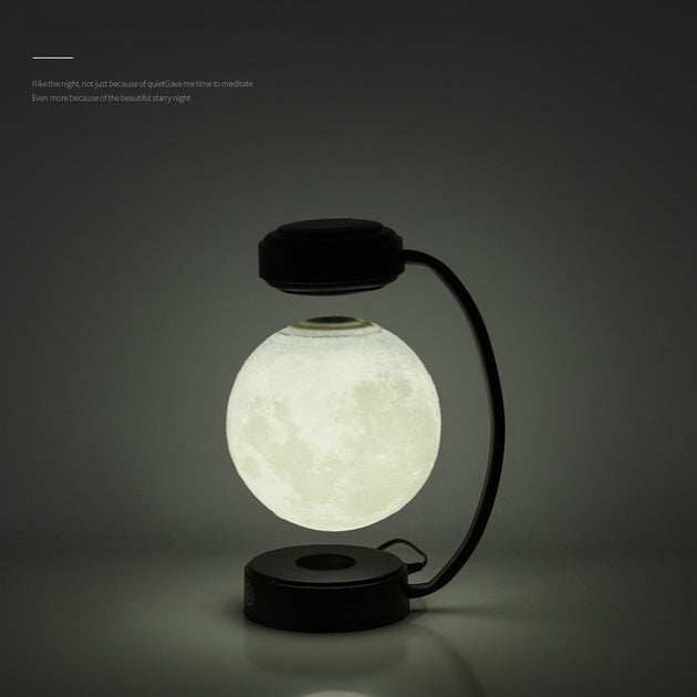 3D LED Moon Night Light Wireless Magnetic Levitating Rotating Floating Ball Lamp For School Office Bookshop Home Decoration - Health and Wellness Innovations