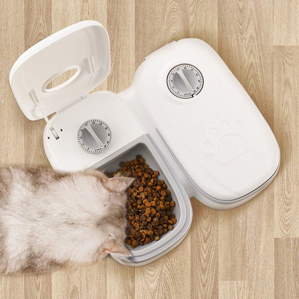 Automatic Pet Feeder Smart Food Dispenser For Cats Dogs Timer Stainless Steel Bowl Auto Dog Cat Pet Feeding Pets Supplies - Health and Wellness Innovations
