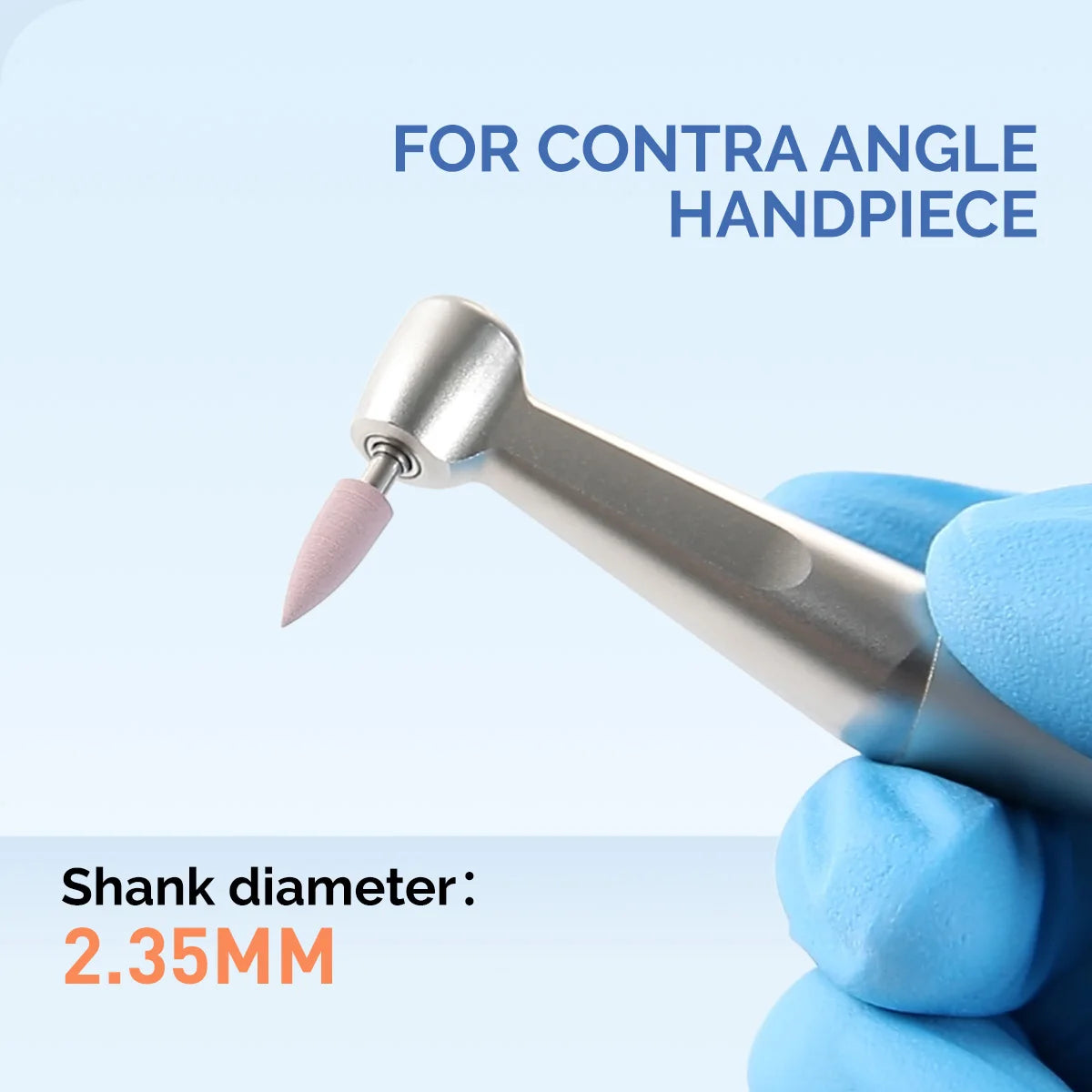 AZDENT 12pcs/10pcs/pack Dental Silicone Polishing Tip Grinding Heads Teeth Polisher RA Burs Dia. 2.35mm for Low Speed Handpiece - Health and Wellness Innovations