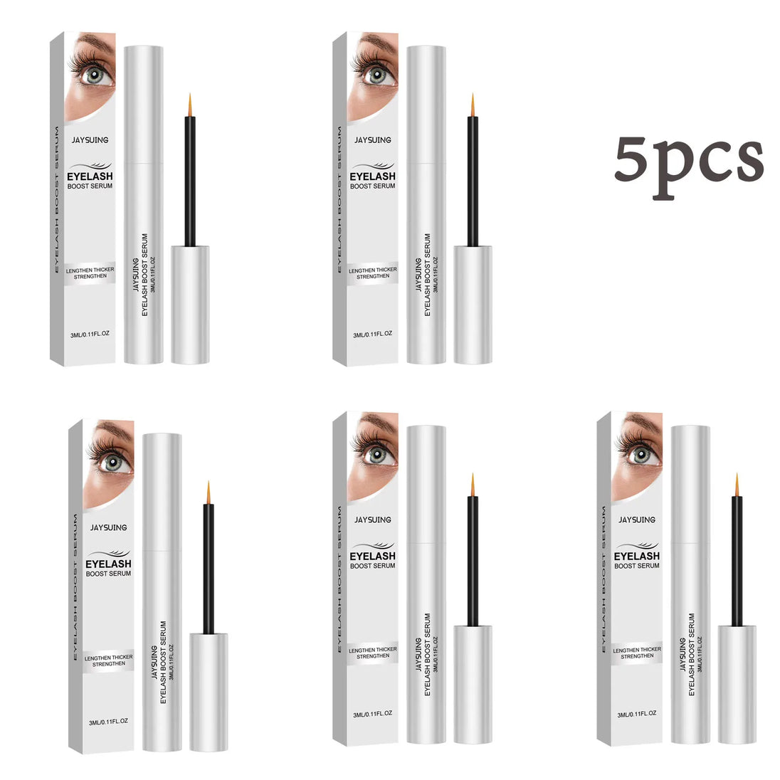 Eyelash Growth Serum Natural Curl Lengthening Lashes Lifting Liquid Volume Longer Thicker Fuller Nourishing Eyelashes Enhancer - Health and Wellness Innovations