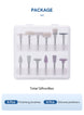 AZDENT 12Pcs/Set Dental Silicone Polishing Rubber Grinding Heads Teeth Polisher 2.35mm RA Finisher for Low Speed Handpiece - Health and Wellness Innovations