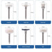 AZDENT 12Pcs/Set Dental Silicone Polishing Rubber Grinding Heads Teeth Polisher 2.35mm RA Finisher for Low Speed Handpiece - Health and Wellness Innovations