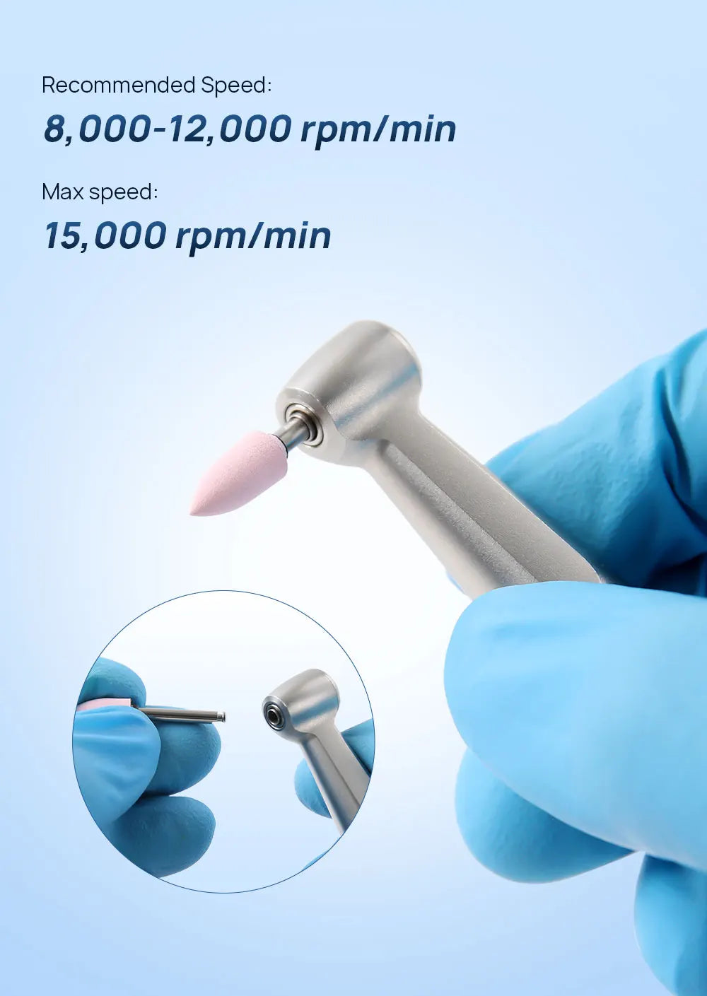 AZDENT 12PCS/Box Dental Composite Polishing Kit RA 2.35mm Polisher for Low Speed Hanpiece Porcelain Natural Teeth Nail Polishing - Health and Wellness Innovations