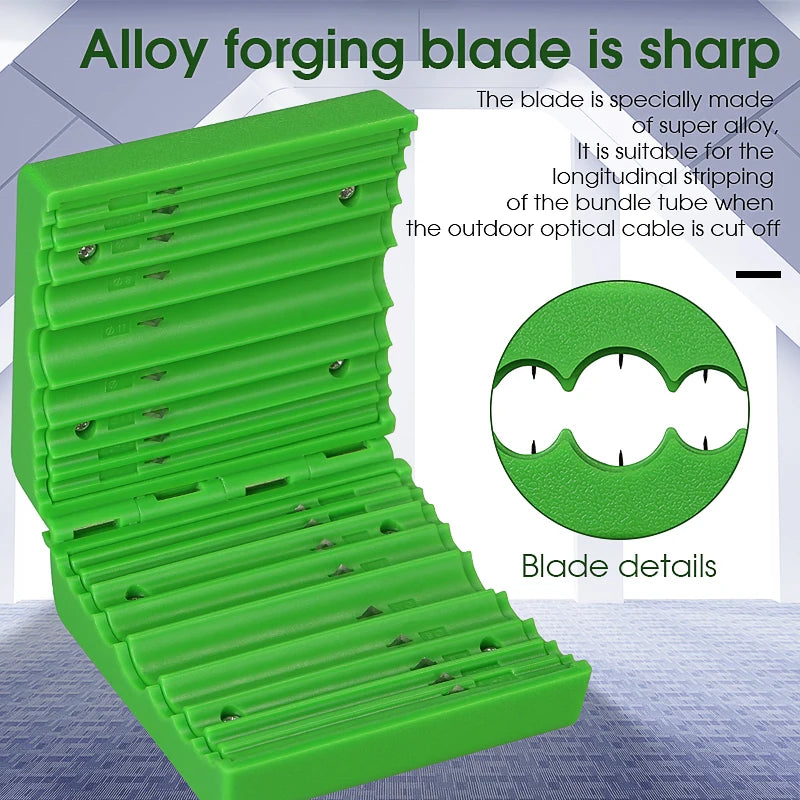 AUA-09 Fiber Optic Longitudinal Bundle Tube Stripper Tool 1.5-11mm Single-core/Ribbon-shaped Cable Slitter Center Pipe Stripping Equipment - Health and Wellness Innovations