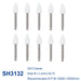 AZDENT 12pcs/10pcs/pack Dental Silicone Polishing Tip Grinding Heads Teeth Polisher RA Burs Dia. 2.35mm for Low Speed Handpiece - Health and Wellness Innovations