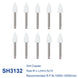 AZDENT 12pcs/10pcs/pack Dental Silicone Polishing Tip Grinding Heads Teeth Polisher RA Burs Dia. 2.35mm for Low Speed Handpiece - Health and Wellness Innovations