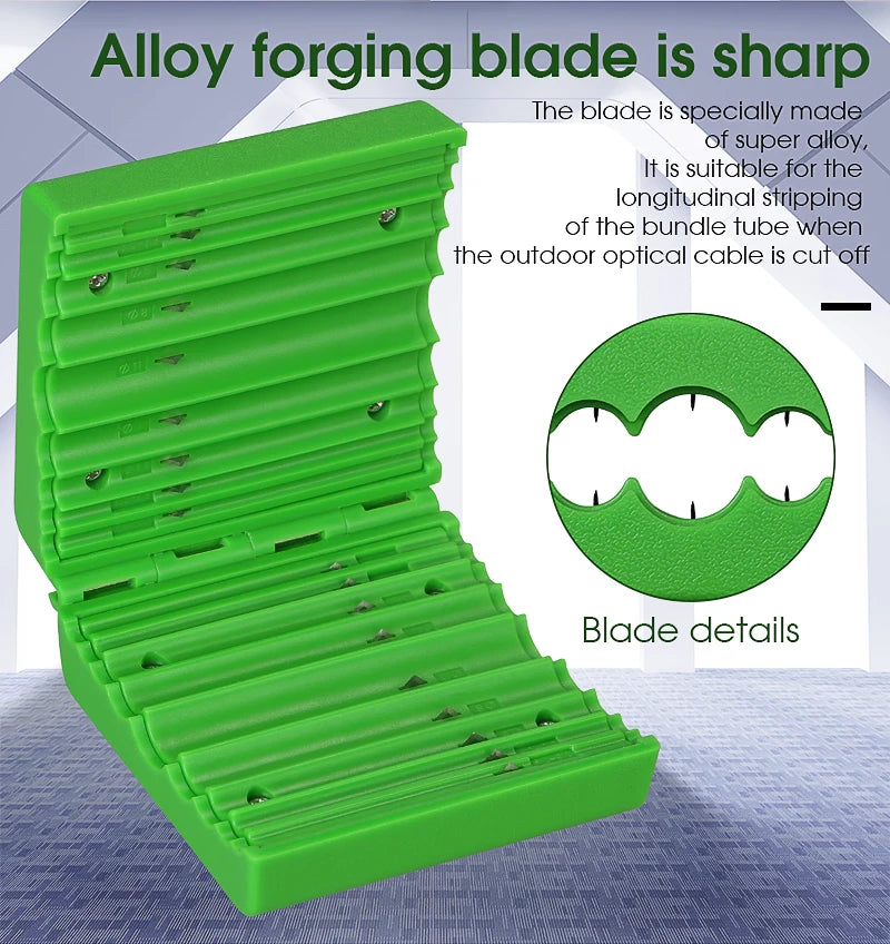 AUA-09 Fiber Optic Longitudinal Bundle Tube Stripper Tool 1.5-11mm Single-core/Ribbon-shaped Cable Slitter Center Pipe Stripping Equipment - Health and Wellness Innovations