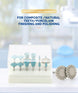 AZDENT 12PCS/Box Dental Composite Polishing Kit RA 2.35mm Polisher for Low Speed Hanpiece Porcelain Natural Teeth Nail Polishing - Health and Wellness Innovations