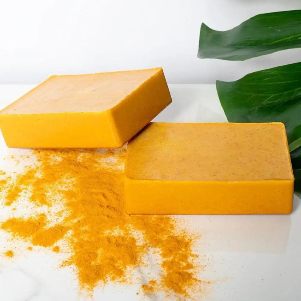 100g Turmeric Hand Made Soap, Lemon Kojic Acid Soap, Shower and Facial Soap  Deep Cleaning For Face Body Skin Care - Health and Wellness Innovations