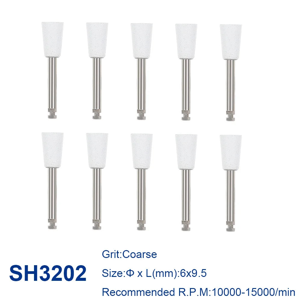 AZDENT 12pcs/10pcs/pack Dental Silicone Polishing Tip Grinding Heads Teeth Polisher RA Burs Dia. 2.35mm for Low Speed Handpiece - Health and Wellness Innovations