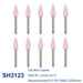 AZDENT 12pcs/10pcs/pack Dental Silicone Polishing Tip Grinding Heads Teeth Polisher RA Burs Dia. 2.35mm for Low Speed Handpiece - Health and Wellness Innovations