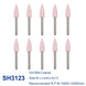 AZDENT 12pcs/10pcs/pack Dental Silicone Polishing Tip Grinding Heads Teeth Polisher RA Burs Dia. 2.35mm for Low Speed Handpiece - Health and Wellness Innovations