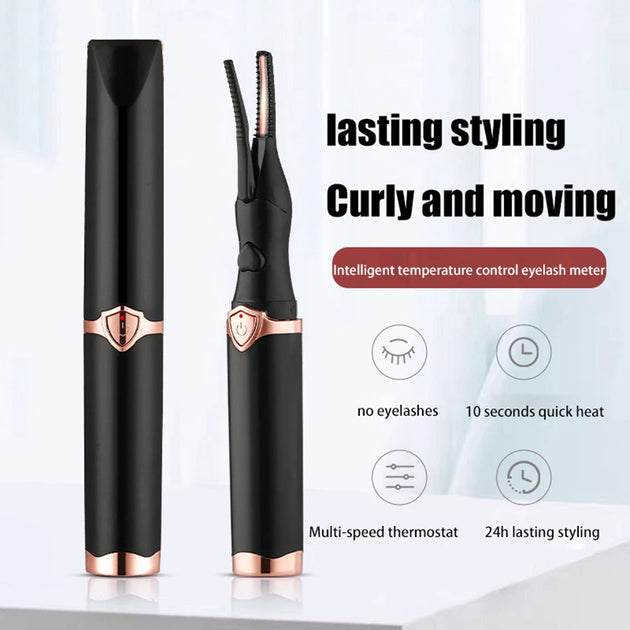 Portable 3 Temperature Mode Heated Eyelashes Curling Tool Electronic USB Natural Fake Eye Lash Curler Beauty Supplies - Health and Wellness Innovations