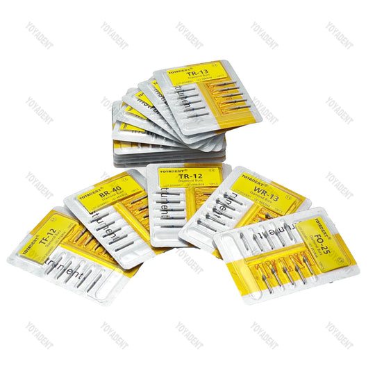 10Pcs/Pack FO Type Fine/Extra Fine/Coarse/Standard Dental Diamond Burs Dentistry Drills For High Speed Turbines Dia.1.6mm - Health and Wellness Innovations