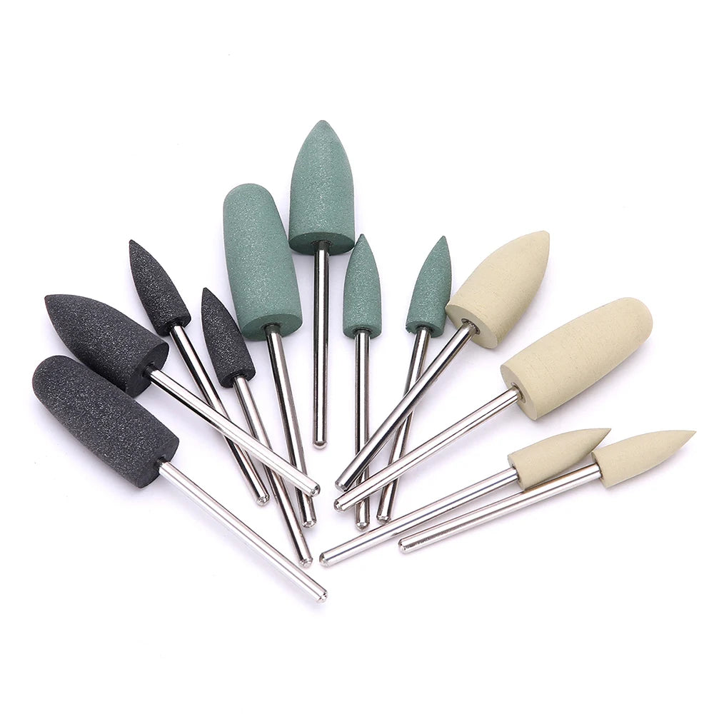 AZDENT 12PCS/Box Dental Composite Polishing Kit RA 2.35mm Polisher for Low Speed Hanpiece Porcelain Natural Teeth Nail Polishing - Health and Wellness Innovations