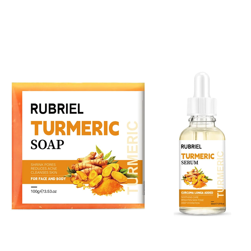 Original Turmeric Soap For Dark Spot Skin Whitening Facial Body Hand Make Soap Bar 100g Deep Cleaning Ginger Moisturizing - Health and Wellness Innovations