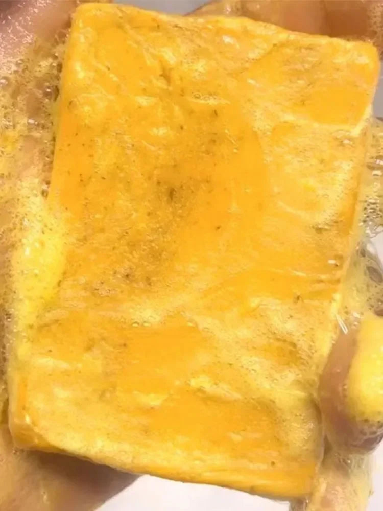 100g Turmeric Hand Made Soap Lemon Kojic Acid Soap Shower And Facial Soap Powerful Moisturizing And Cleansing Of The Skin - Health and Wellness Innovations