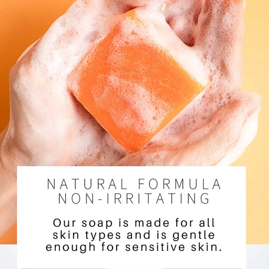 Original Turmeric Soap For Dark Spot Skin Whitening Facial Body Hand Make Soap Bar 100g Deep Cleaning Ginger Moisturizing - Health and Wellness Innovations