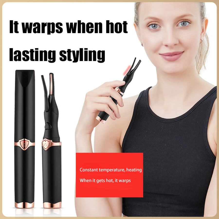Portable 3 Temperature Mode Heated Eyelashes Curling Tool Electronic USB Natural Fake Eye Lash Curler Beauty Supplies - Health and Wellness Innovations