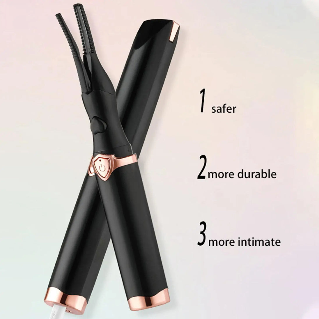 Portable 3 Temperature Mode Heated Eyelashes Curling Tool Electronic USB Natural Fake Eye Lash Curler Beauty Supplies - Health and Wellness Innovations