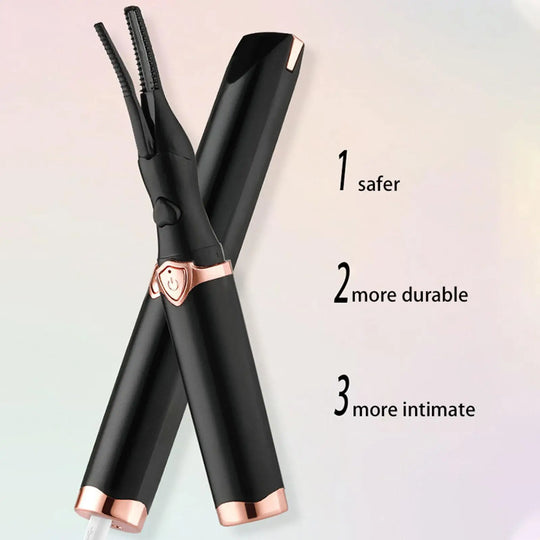 Portable 3 Temperature Mode Heated Eyelashes Curling Tool Electronic USB Natural Fake Eye Lash Curler Beauty Supplies - Health and Wellness Innovations