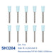 AZDENT 12pcs/10pcs/pack Dental Silicone Polishing Tip Grinding Heads Teeth Polisher RA Burs Dia. 2.35mm for Low Speed Handpiece - Health and Wellness Innovations