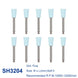AZDENT 12pcs/10pcs/pack Dental Silicone Polishing Tip Grinding Heads Teeth Polisher RA Burs Dia. 2.35mm for Low Speed Handpiece - Health and Wellness Innovations