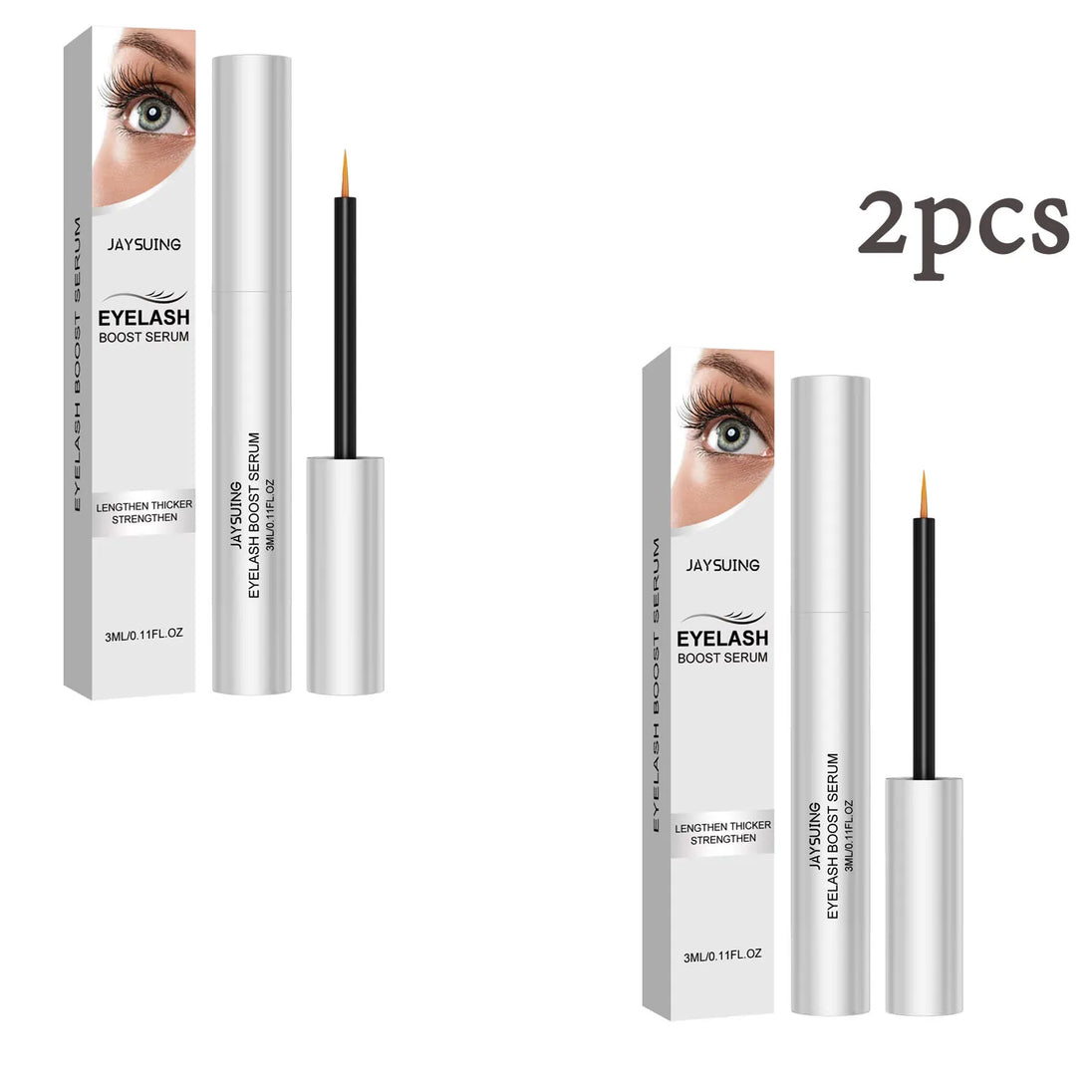 Eyelash Growth Serum Natural Curl Lengthening Lashes Lifting Liquid Volume Longer Thicker Fuller Nourishing Eyelashes Enhancer - Health and Wellness Innovations