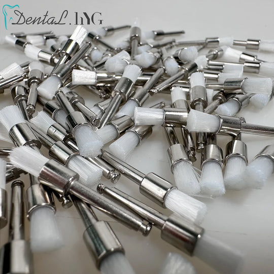 100pcs Dental Prophy Brushes Polishing Polisher Disposable Latch type Mixed color Plat Used for stain removal and polish - Health and Wellness Innovations
