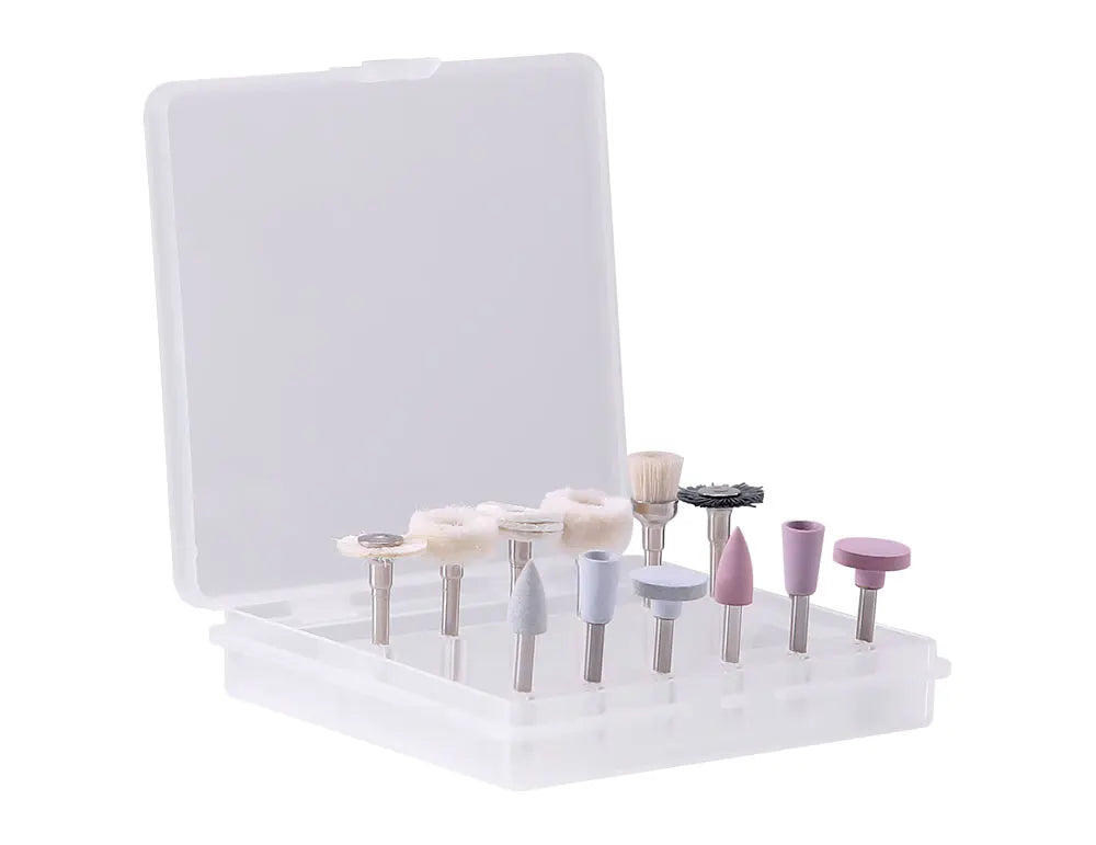 AZDENT 12PCS/Box Dental Composite Polishing Kit RA 2.35mm Polisher for Low Speed Hanpiece Porcelain Natural Teeth Nail Polishing - Health and Wellness Innovations