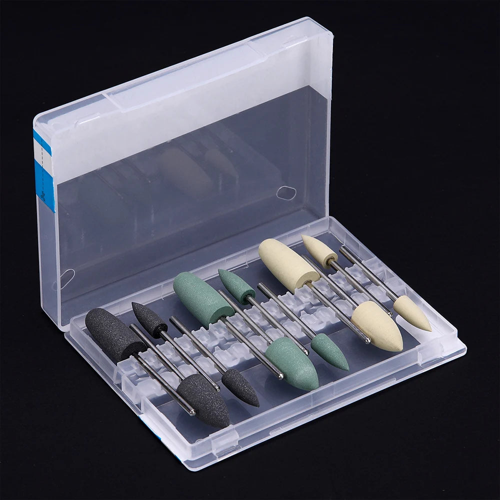 AZDENT 12PCS/Box Dental Composite Polishing Kit RA 2.35mm Polisher for Low Speed Hanpiece Porcelain Natural Teeth Nail Polishing - Health and Wellness Innovations
