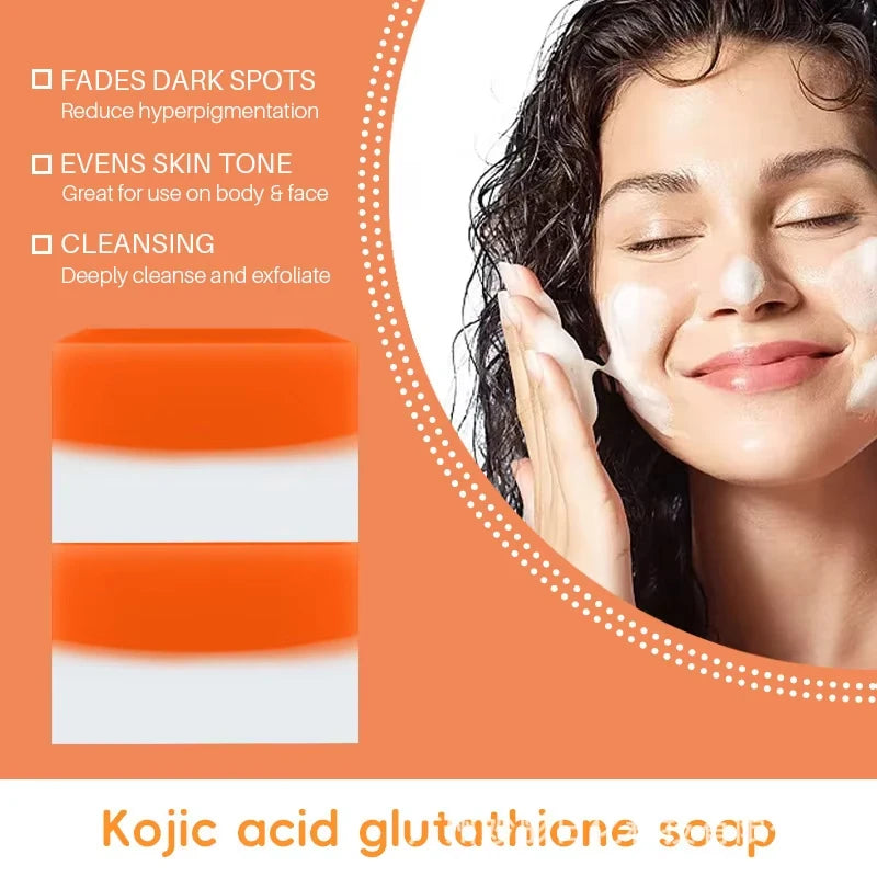 Kojic Acid 100g Whitening Soap, Glutathione Skin Lightening, Anti-aging & Moisturizing Handmade Soap for Face & Body - Health and Wellness Innovations