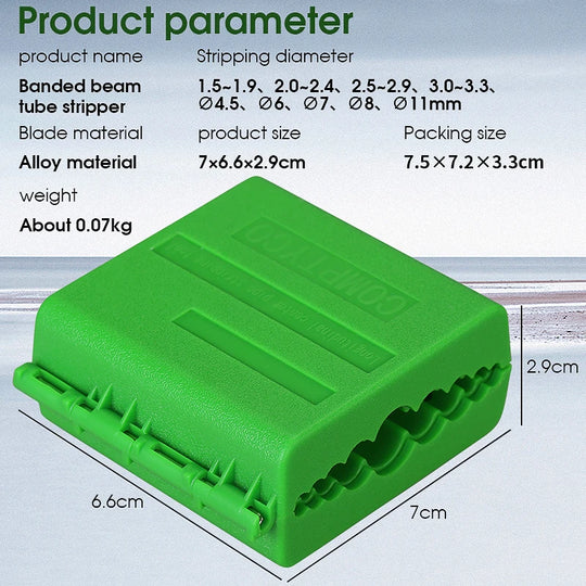 AUA-09 Fiber Optic Longitudinal Bundle Tube Stripper Tool 1.5-11mm Single-core/Ribbon-shaped Cable Slitter Center Pipe Stripping Equipment - Health and Wellness Innovations