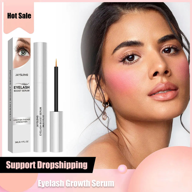 Eyelash Growth Serum Natural Curl Lengthening Lashes Lifting Liquid Volume Longer Thicker Fuller Nourishing Eyelashes Enhancer - Health and Wellness Innovations