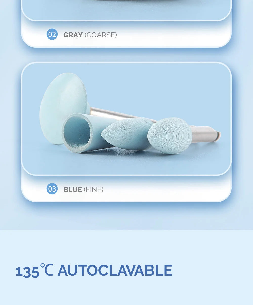 1Bag Azdent Silicone Polishing for Contra Angle Handpiece for Dentistry Composite/Natural Teeth/Porcelain Finishing - Health and Wellness Innovations