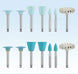 AZDENT 12PCS/Box Dental Composite Polishing Kit RA 2.35mm Polisher for Low Speed Hanpiece Porcelain Natural Teeth Nail Polishing - Health and Wellness Innovations