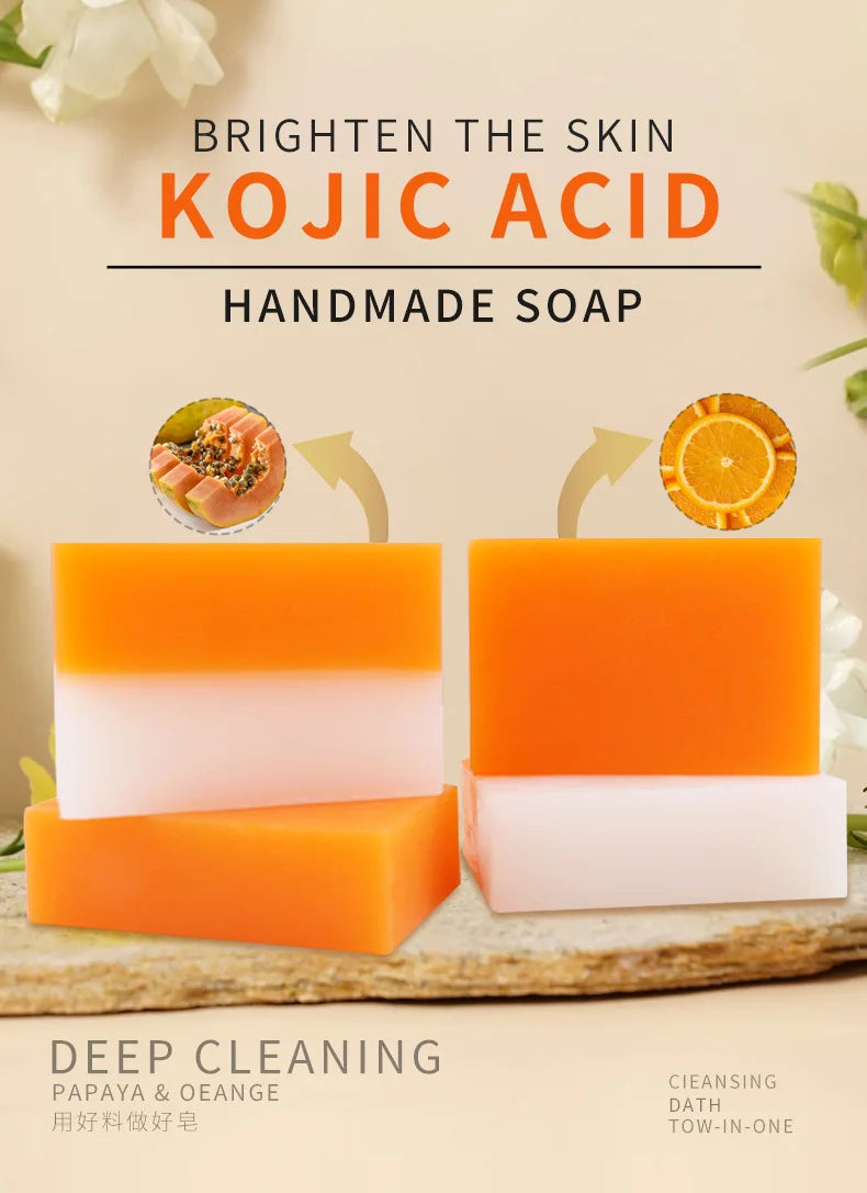 Kojic Acid 100g Whitening Soap, Glutathione Skin Lightening, Anti-aging & Moisturizing Handmade Soap for Face & Body - Health and Wellness Innovations