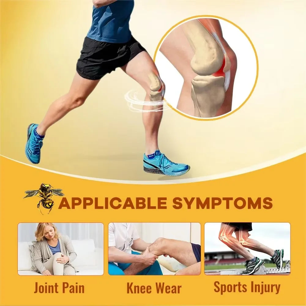 BEWORTHS Glucosamine Chondroitin Bee Venom Extract Capsules for Relieve Joint & Knee Pain Relieve Discomfort of Bones and Joint - Health and Wellness Innovations