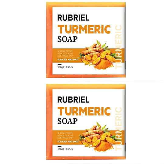 Original Turmeric Soap For Dark Spot Skin Whitening Facial Body Hand Make Soap Bar 100g Deep Cleaning Ginger Moisturizing - Health and Wellness Innovations