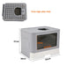 Foldable Cat Litter Box Front Entry & Top Exit Toilet Boxes with Massager Litter Scoop Enclosed Foldable Kitty Toilet - Health and Wellness Innovations