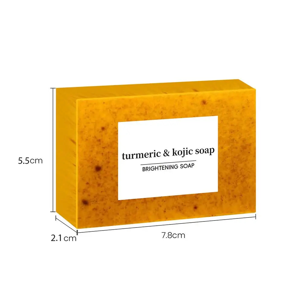 100g Turmeric Hand Made Soap, Lemon Kojic Acid Soap, Shower and Facial Soap  Deep Cleaning For Face Body Skin Care - Health and Wellness Innovations