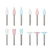 AZDENT 12pcs/10pcs/pack Dental Silicone Polishing Tip Grinding Heads Teeth Polisher RA Burs Dia. 2.35mm for Low Speed Handpiece - Health and Wellness Innovations