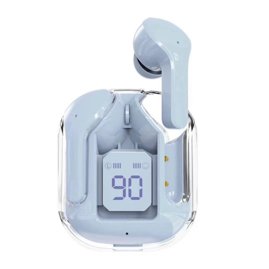 New Mini Transparent Wireless Bluetooth Headset Digital Display ENC Noise Reduction True Wireless Sports Music - Health and Wellness Innovations