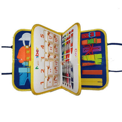 New Busy Book Children's Busy Board Dressing And Buttoning Learning Baby Early Education Preschool Sensory Learning Toy - Health and Wellness Innovations