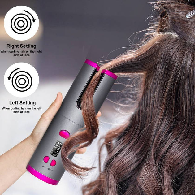 Curling Iron USB Wireless Multifunctional Charging Curler - Health and Wellness Innovations