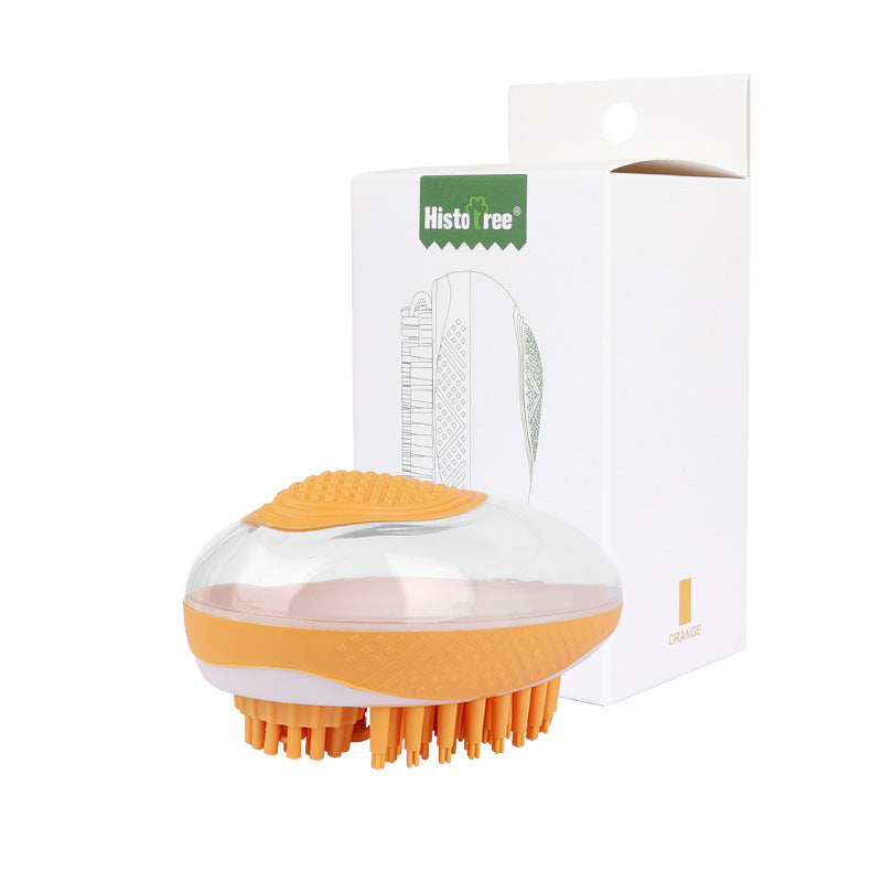 Dog Cat Bath Brush 2-in-1 Pet SPA Massage Comb Soft Silicone Pets Shower Hair Grooming Cmob Dog Cleaning Tool Pet Products - Health and Wellness Innovations