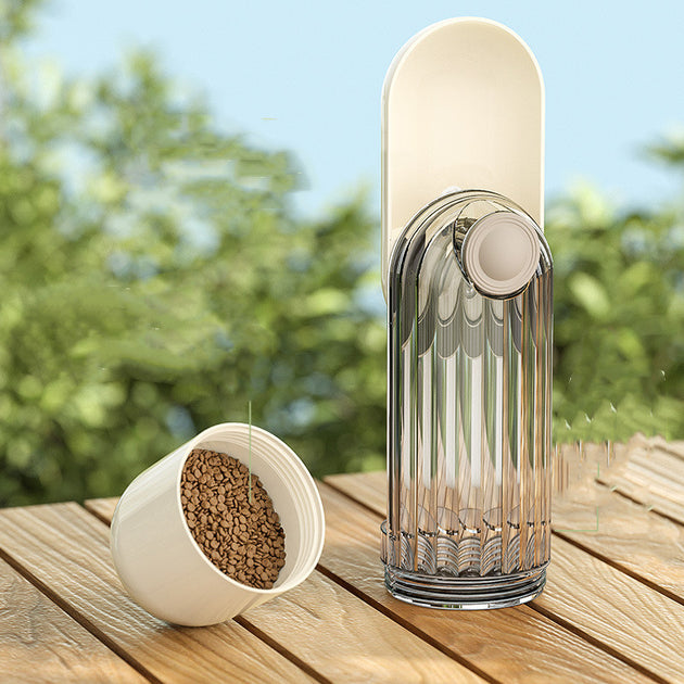 2 In 1 Pet Water Cup Segment Design Green Dog Walking Portable Drinking Cup Dog Feeding Supplies Pet Supplies Dog Walking Water Feeder Pets Products - Health and Wellness Innovations