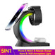 4 In 1 Magnetic Wireless Charger Fast Charging For Smart Phone Atmosphere Light Charging Station For Airpods Pro I-phone Watch - Health and Wellness Innovations