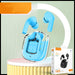 New Mini Transparent Wireless Bluetooth Headset Digital Display ENC Noise Reduction True Wireless Sports Music - Health and Wellness Innovations